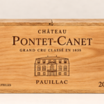 caisse en bois du château pontet canet